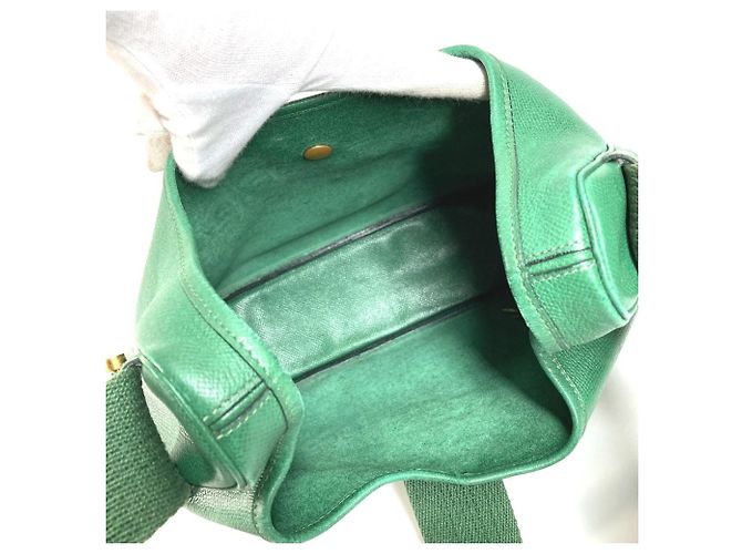 Hermès Borsa Tote Bag Hermes Vintage Sacochevel Verde - vista 12