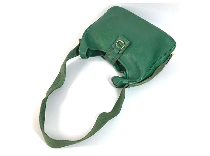 Hermès Borsa Tote Bag Hermes Vintage Sacochevel Verde - vista 8