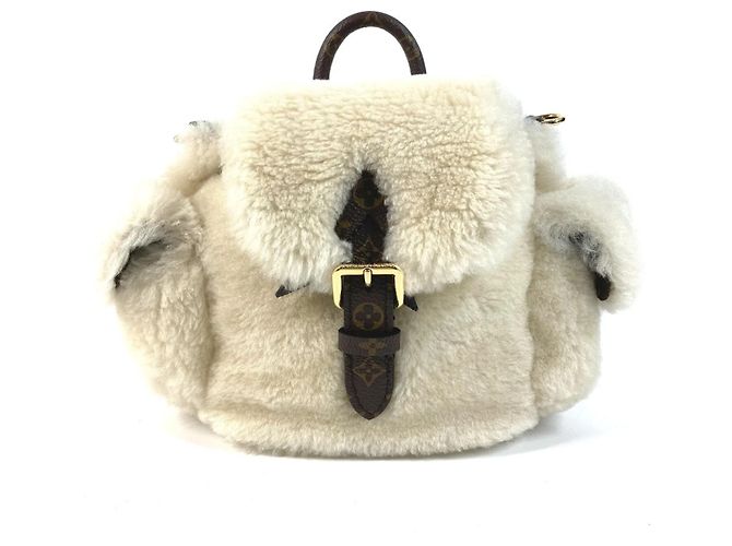 Mochila Louis Vuitton LV Ski Nano Teddy Beige - vista 2