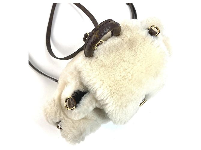 Mochila Louis Vuitton LV Ski Nano Teddy Beige - vista 9