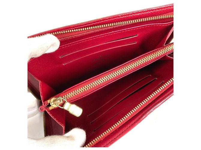 Cartera larga Louis Vuitton Monogram Cherry Blossom Castaño Roja - vista 10