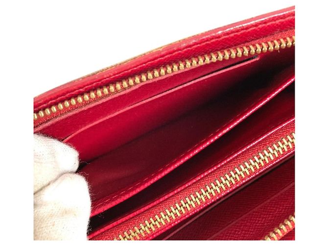 Cartera larga Louis Vuitton Monogram Cherry Blossom Castaño Roja - vista 12