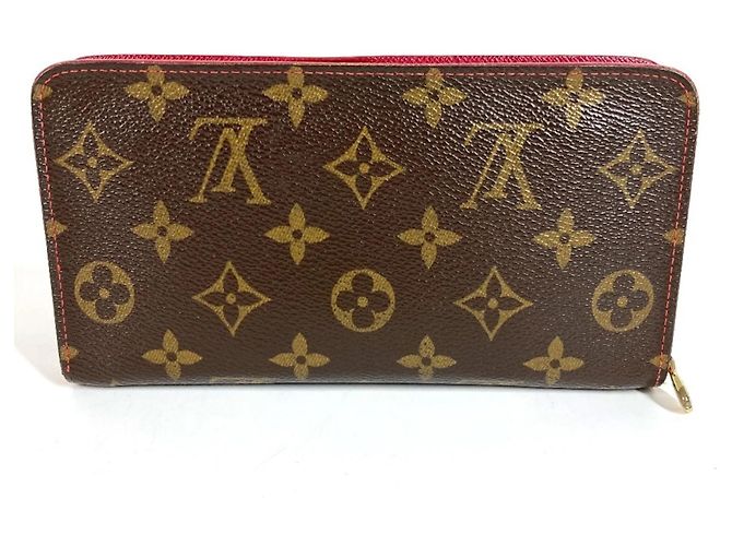 Cartera larga Louis Vuitton Monogram Cherry Blossom Castaño Roja - vista 2