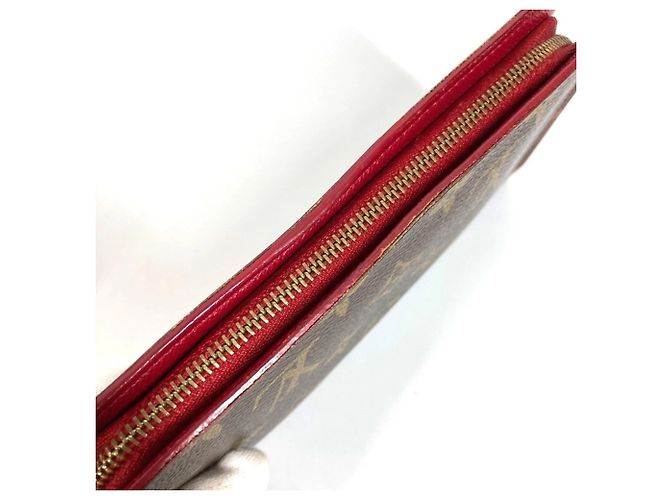 Cartera larga Louis Vuitton Monogram Cherry Blossom Castaño Roja - vista 8