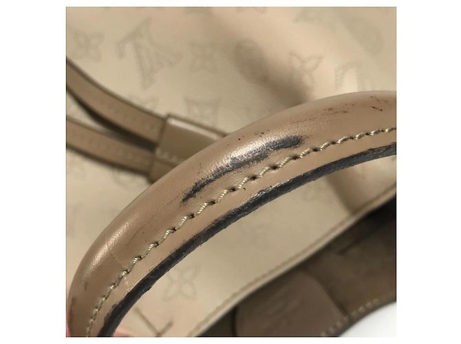 Borsa Louis Vuitton Mahina Girolata Beige - vista 9