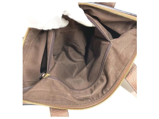 Borsa Tote Loewe Anagram Logo New Road Line Marrone - vista 13