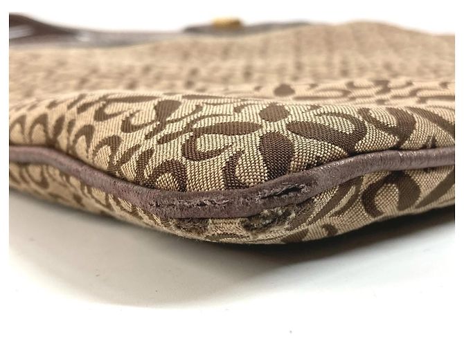 Borsa Tote Loewe Anagram Logo New Road Line Marrone - vista 7