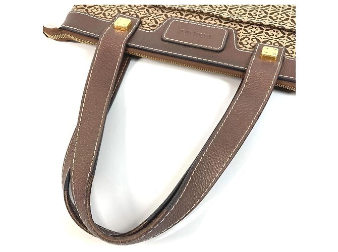 Borsa Tote Loewe Anagram Logo New Road Line Marrone - vista 8