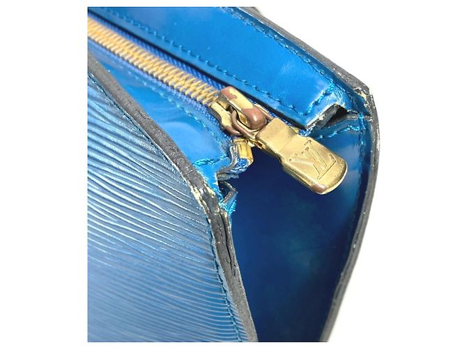 Borsa a Spalla Louis Vuitton Epi Saint Jacques Blu - vista 10