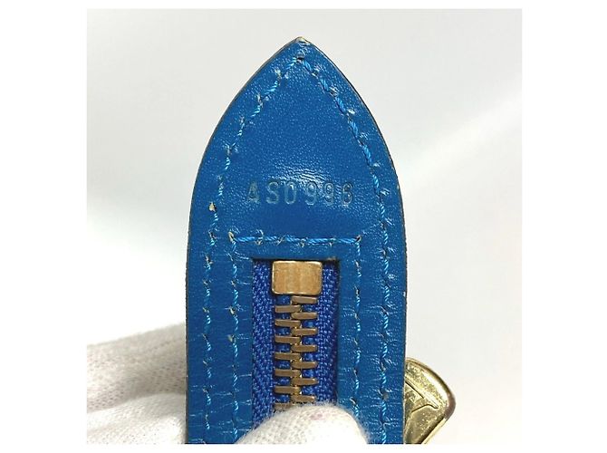 Borsa a Spalla Louis Vuitton Epi Saint Jacques Blu - vista 14