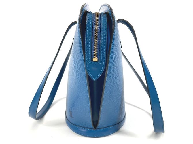 Borsa a Spalla Louis Vuitton Epi Saint Jacques Blu - vista 3