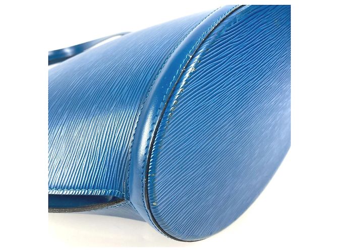 Borsa a Spalla Louis Vuitton Epi Saint Jacques Blu - vista 7