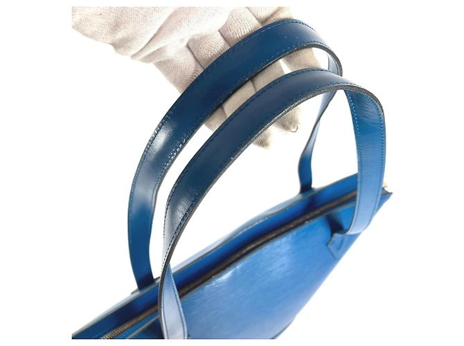 Borsa a Spalla Louis Vuitton Epi Saint Jacques Blu - vista 8