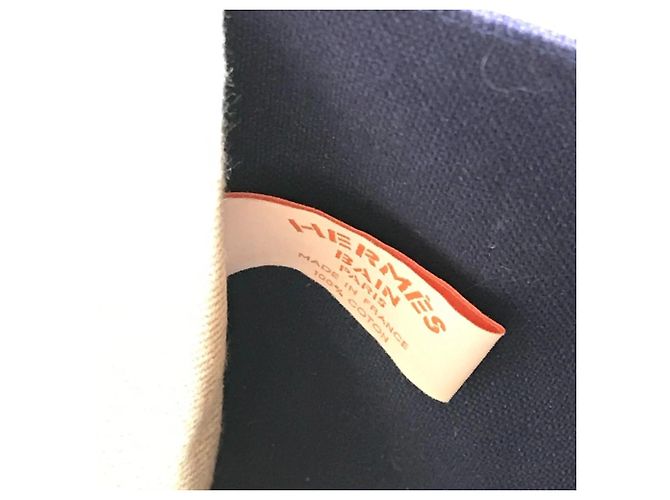 Hermès Borsa da Spiaggia HERMES Thalassa Blu Beige - vista 10