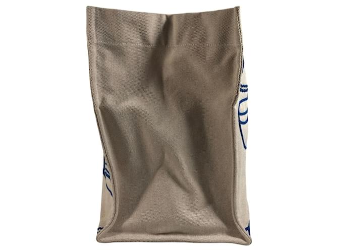 Hermès Borsa da Spiaggia HERMES Thalassa Blu Beige - vista 11