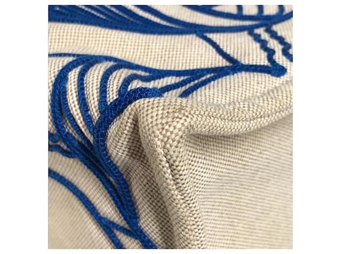 Hermès Borsa da Spiaggia HERMES Thalassa Blu Beige - vista 14