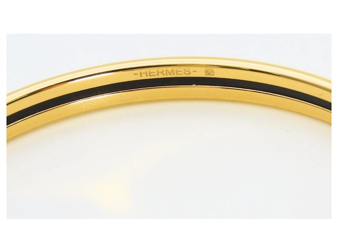Hermès Bracciale charm in smalto oro e bianco Hermes D'oro - vista 6