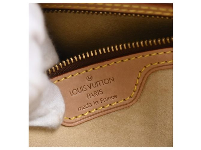 Borsa Louis Vuitton Monogram Looping in tela Monogram GM Marrone - vista 4
