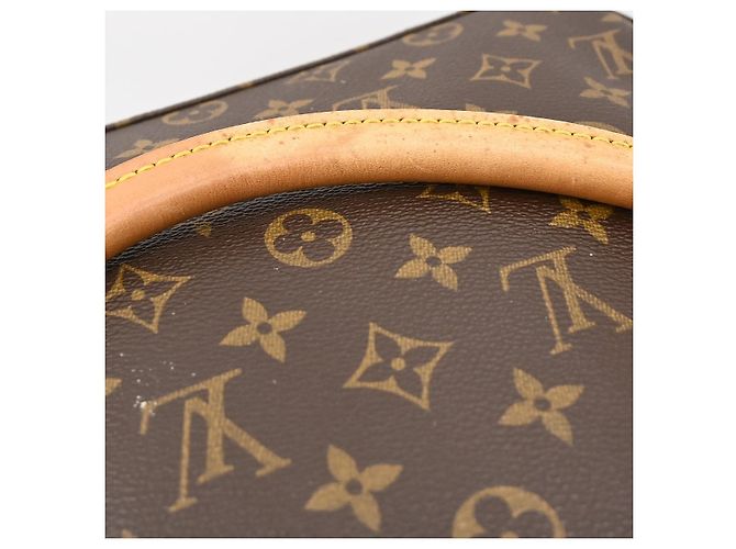 Borsa Louis Vuitton Monogram Looping in tela Monogram GM Marrone - vista 6
