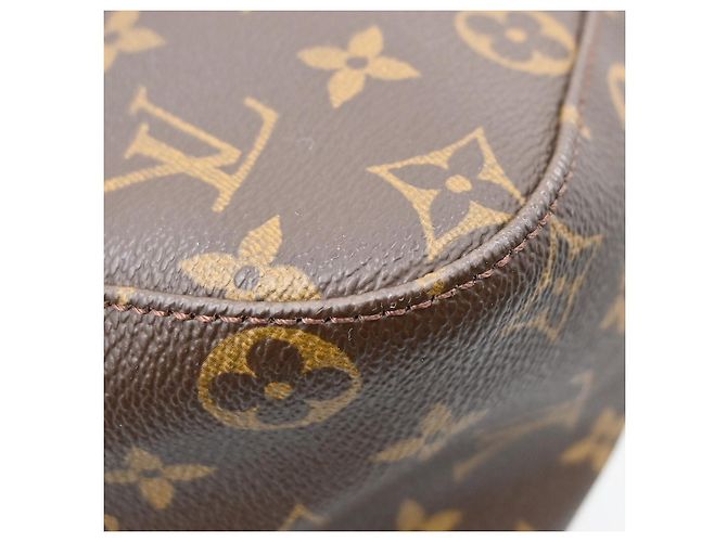 Borsa Louis Vuitton Monogram Looping in tela Monogram GM Marrone - vista 7