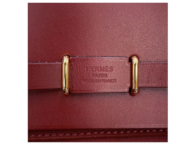 Borsa Kara di Hermès in Rouge H Rosso - vista 10