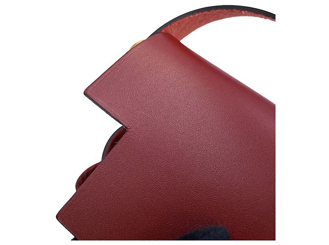 Borsa Kara di Hermès in Rouge H Rosso - vista 6