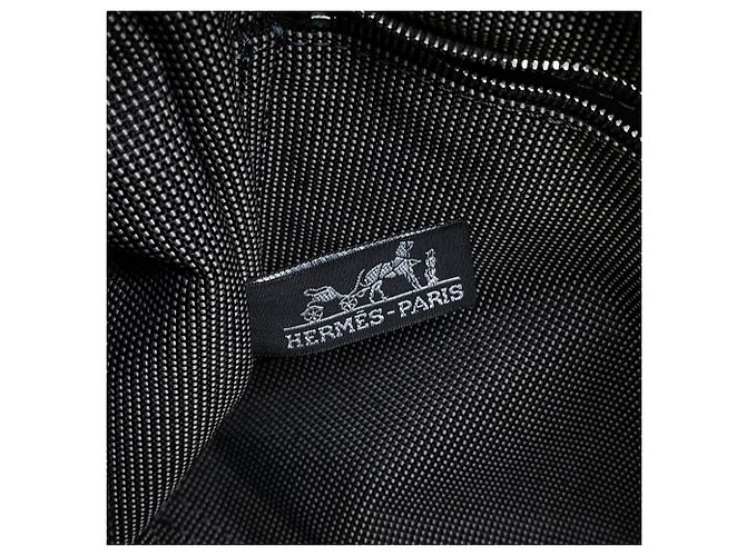 Hermès Borsa a tracolla Hermes Herline Bassas PM Gray Canvas Marrone - vista 12