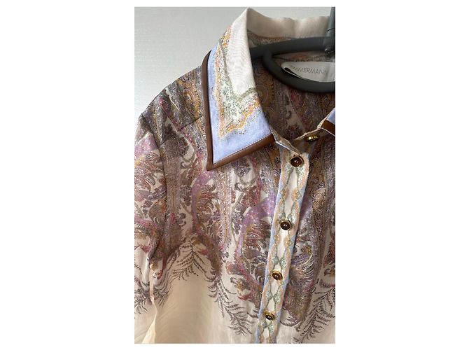 Camisa estampada Zimmermann Multicolor Beige - vista 3