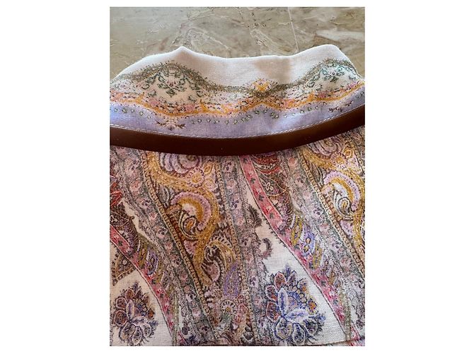 Zimmermann Camisa de lino con estampado paisley Castaño Rosa Azul Beige Púrpura - vista 7