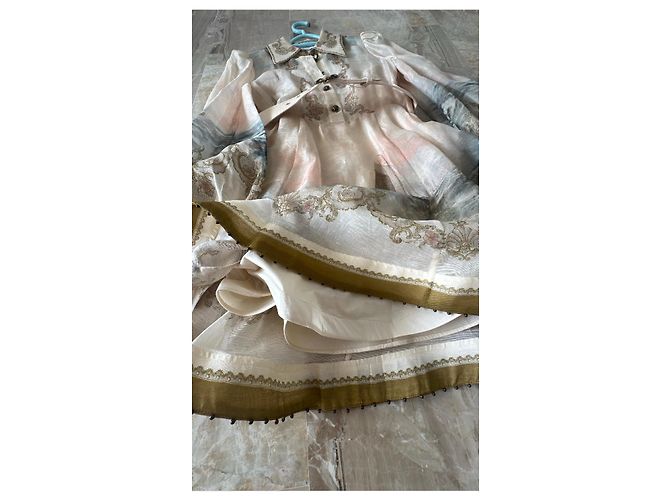 Zimmermann Vestido de seda estampado The Lovestruck Blanco Beige - vista 5