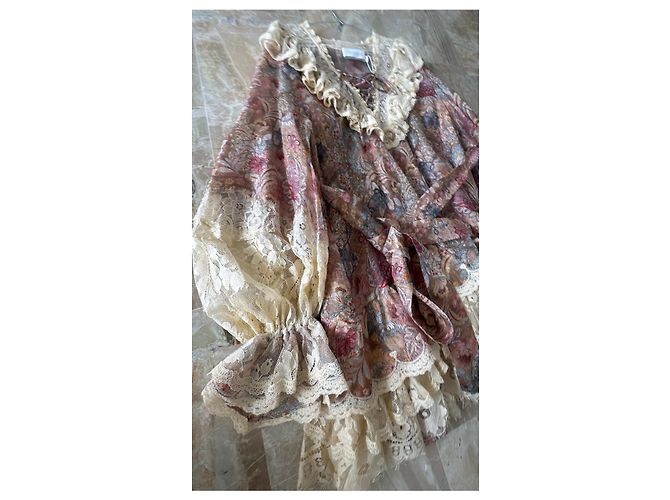 Zimmermann Vestido de seda estampado Super Eight Multicolor Beige - vista 3