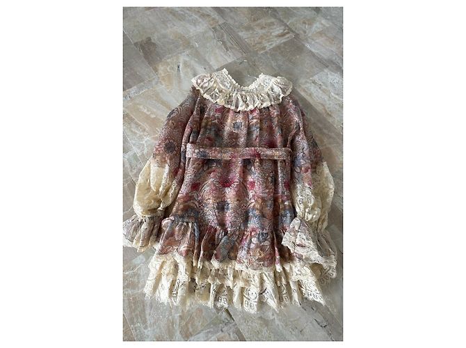 Zimmermann Vestido de seda estampado Super Eight Multicolor Beige - vista 6