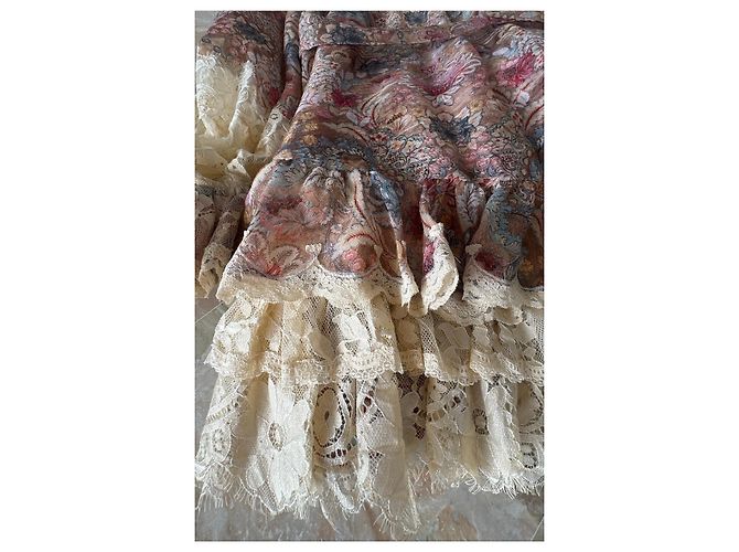 Zimmermann Vestido de seda estampado Super Eight Multicolor Beige - vista 7