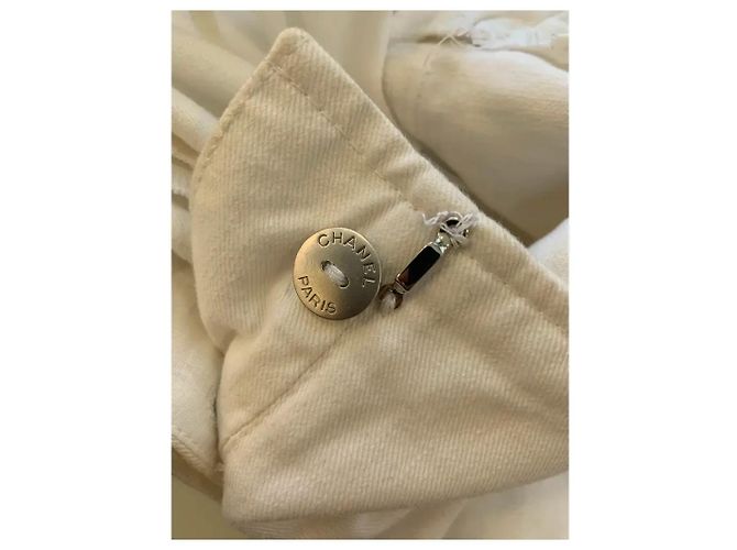 Chanel Pantalones de Mezclilla Blancos - vista 4