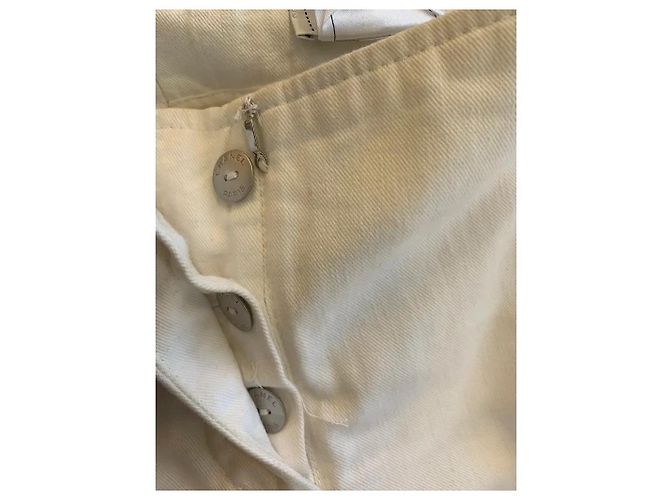 Chanel Pantalones de Mezclilla Blancos - vista 5