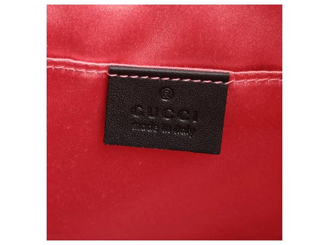 Borsa a secchiello Gucci GG Marmont in velluto blu navy - vista 4