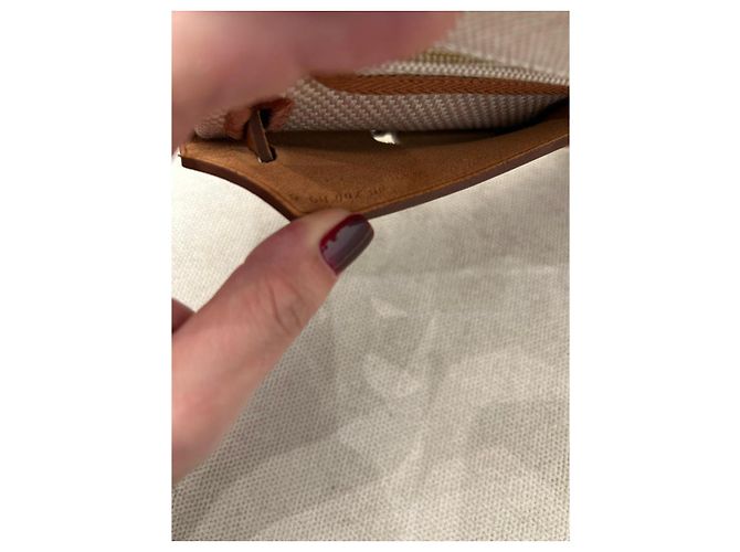 Borsa Hermès Herbag Zip 31 Marrone Beige - vista 7