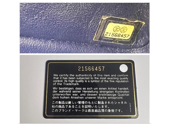 Borsa Chanel Edinburgh Tricolor Mini Classic Flap Rosso Caramello Blu scuro - vista 12