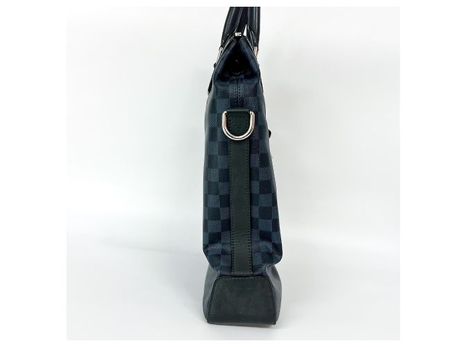 Tote Louis Vuitton Greenwich Damier Cobalt Large Nero - vista 4
