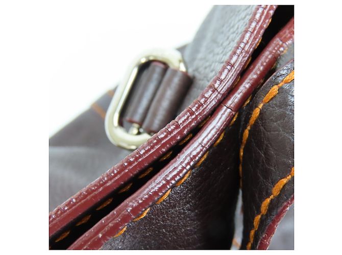 Borsa Tod's marrone scuro e arancione - vista 15