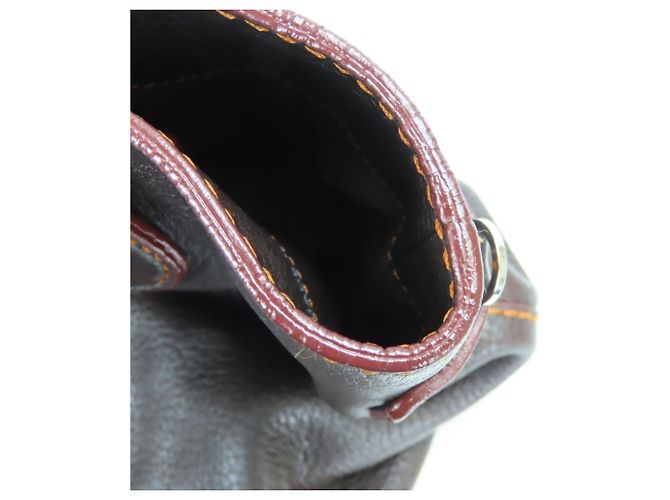 Borsa Tod's marrone scuro e arancione - vista 16