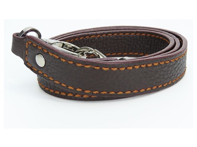 Borsa Tod's marrone scuro e arancione - vista 23