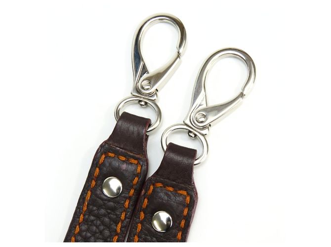 Borsa Tod's marrone scuro e arancione - vista 24