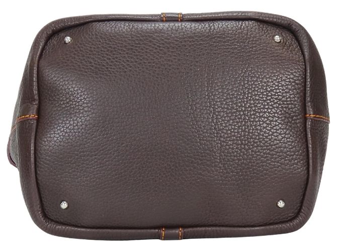 Borsa Tod's marrone scuro e arancione - vista 5