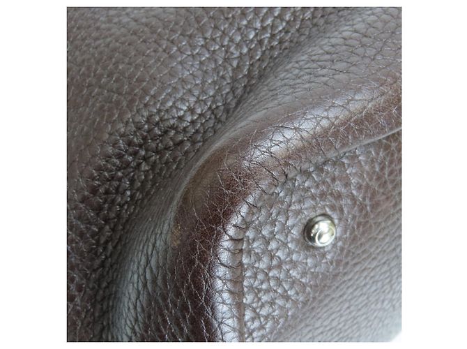 Borsa Tod's marrone scuro e arancione - vista 7