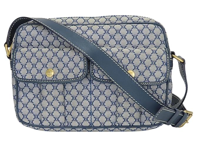 Céline Borsa a Spalla Celine Macadam Navy Blu navy - vista 2
