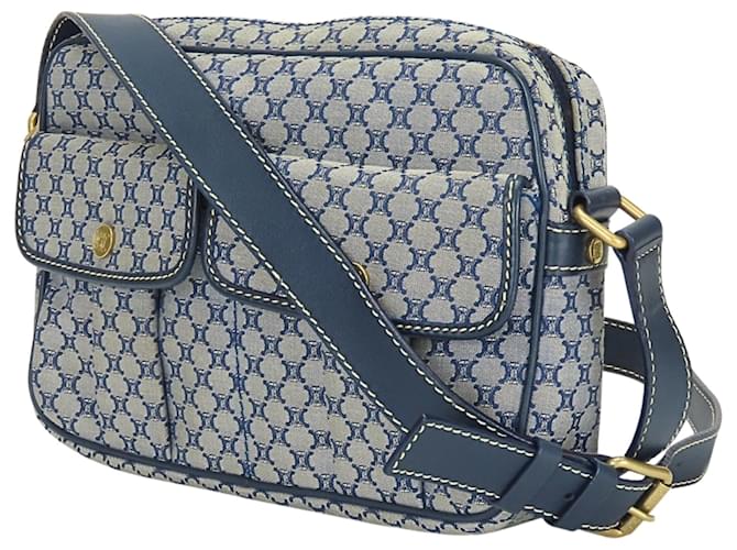 Céline Borsa a Spalla Celine Macadam Navy Blu navy - vista 3