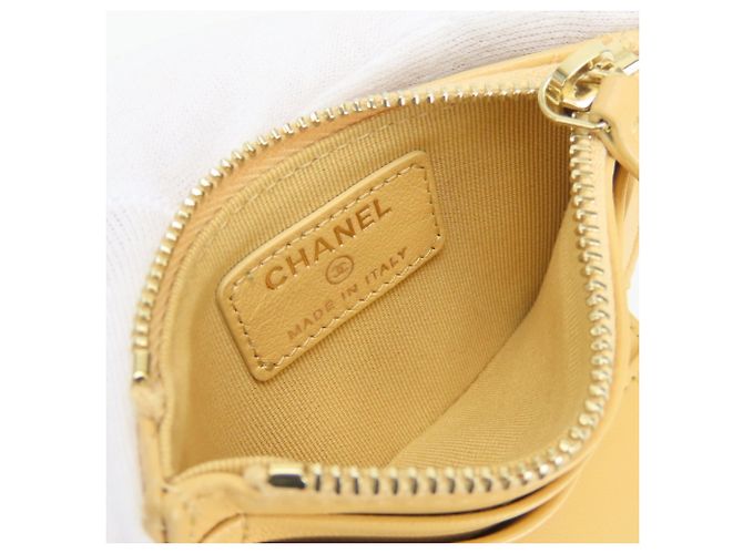 Cartera Compacta Chanel Matelassé Beige - vista 11