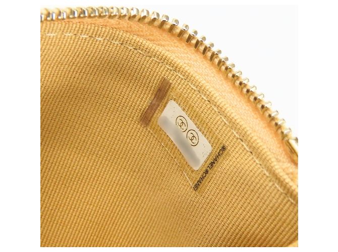 Cartera Compacta Chanel Matelassé Beige - vista 12
