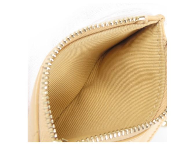 Cartera Compacta Chanel Matelassé Beige - vista 13